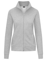 Promodoro Jacket mit Stehkragen, Slim-Cut für Damen, Navy XL, E5295 – Sports Grey (Heather)