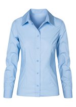 Promodoro Popeline Langarm-Bluse, tailliert für Damen, White 3XL, E6315 – Bild 3