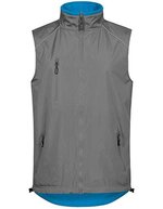 Promodoro Men´s Reversible Vest C? Black/Steel Gray S (E7200), E7200 – New Light Grey (Solid)/Aqua