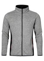 Promodoro Strickfleece-Jacke mit Stehkragen für Herren, Heather Graphite S, E7700 – Bild 3