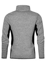 Promodoro Strickfleece-Jacke mit Stehkragen für Herren, Heather Graphite S, E7700 – Bild 4