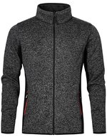 Promodoro Strickfleece-Jacke mit Stehkragen für Herren, Heather Graphite S, E7700 – Bild 2
