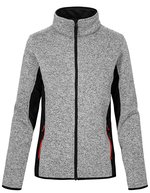 Promodoro Strickfleece-Jacke mit Stehkragen, Heather Graphite S, E7705 – Heather Grey