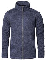 Promodoro Strickfleece-Jacke mit Stehkragen, Heather Blue S, E7720 – Bild 2
