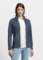 Promodoro Strickfleece-Jacke Damen mit Stehkragen, Heather Blue S, E7725 – Bild 1