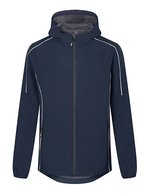 Promodoro Leichte Herren Softshell-Jacke mit Kapuze, Black S, E7830 – Navy