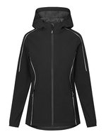 Promodoro Light Softshell Jacke mit Kapuze für Damen – Black