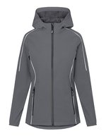 Promodoro Light Softshell Jacke mit Kapuze für Damen – Steel Gray