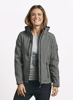 Promodoro Softshell Jacke mit Kapuze für Damen, Black S, E7855 – Bild 1