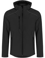Promodoro Softshell-Jacke mit Kapuze für Herren, Black S, E7860 – Bild 2