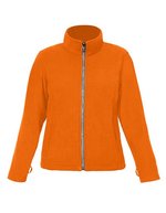 Promodoro Fleece Jacke C+ Slim Fit für Damen, Black S, E7911 – Orange
