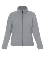 Promodoro Fleece Jacke C+ Slim Fit für Damen, Black S, E7911 – Steel Grey (Solid)