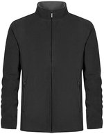 Promodoro Doppelseitige Fleecejacke mit Stehkragen, Black/Black S, E7961 – Anthracite (Uni)/Gris (Uni)