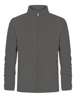 Promodoro Doppelseitige Fleecejacke mit Stehkragen, Black/Black S, E7961 – Acier Gris