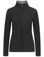 Promodoro Double Fleecejacke mit Stehkragen für Damen, Black/Black S, E7965 – Anthracite (Uni)/Gris (Uni)