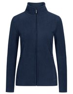 Promodoro Double Fleecejacke mit Stehkragen für Damen, Black/Black S, E7965 – Marine/Marine