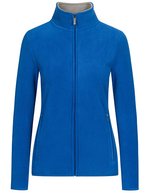 Promodoro Double Fleecejacke mit Stehkragen für Damen, Black/Black S, E7965 – Royal/Acier Gris