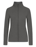 Promodoro Double Fleecejacke mit Stehkragen für Damen, Black/Black S, E7965 – Acier Gris