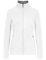 Promodoro Double Fleecejacke mit Stehkragen für Damen, Black/Black S, E7965 – Blanc/Nouveau Gris clair (Uni)