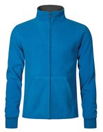 Promodoro Männer Double Fleecejacke mit Stehkragen, Red/Light Grey (Solid) M, E7971 – Turquoise/Light Grey (Solid)