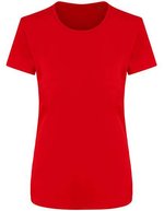 Ecologie Ambaro Recycled Sport T-Shirt Damen, Arctic White XS, EA004F – Rosso fuoco