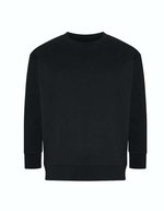 Ecologie Recyceltes Sweatshirt mit angerauter Oberfläche – Black