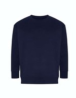 Ecologie Recyceltes Sweatshirt mit angerauter Oberfläche – Navy