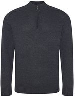 Ecologie Wakhan 1/4 Zip Pullover aus Recyclingmaterial – Charcoal