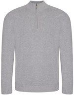 Ecologie Wakhan 1/4 Zip Pullover aus Recyclingmaterial – Heather Grey