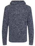 Ecologie Iguazu Nachhaltiger Strick-Hoodie – Navy/Heather Grey