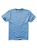 Elevate Life Nanaimo T-Shirt mit Rundhalsausschnitt, Anthracite (Solid) S, EL38011 – Azzurro chiaro