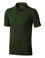 Elevate Life Piqué-Poloshirt Calgary mit Kettenstich für Herren – Army Green