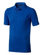 Elevate Life Piqué-Poloshirt Calgary mit Kettenstich für Herren, Anthracite (Solid) XS, EL38080 – Blue