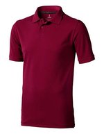 Elevate Life Piqué-Poloshirt Calgary mit Kettenstich für Herren, Anthracite (Solid) XS, EL38080 – Burgundy
