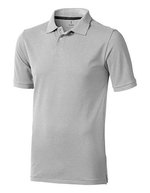 Elevate Life Piqué-Poloshirt Calgary mit Kettenstich für Herren, Anthracite (Solid) XS, EL38080 – Grey Melange