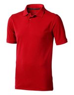 Elevate Life Piqué-Poloshirt Calgary mit Kettenstich für Herren – Red