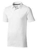 Elevate Life Piqué-Poloshirt Calgary mit Kettenstich für Herren, Anthracite (Solid) XS, EL38080 – White