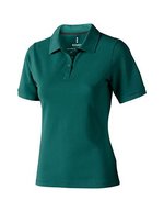 Elevate Life Piqué Polo mit Rippkragen für Damen, Anthracite (Solid) XS, EL38081 – Forest