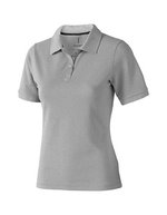 Elevate Life Piqué Polo mit Rippkragen für Damen, Anthracite (Solid) XS, EL38081 – Grey Melange