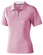 Elevate Life Piqué Polo mit Rippkragen für Damen, Anthracite (Solid) XS, EL38081 – Light Pink