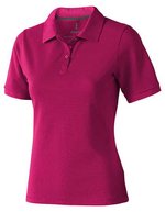 Elevate Life Piqué Polo mit Rippkragen für Damen, Anthracite (Solid) XS, EL38081 – Pink