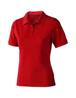 Elevate Life Piqué Polo mit Rippkragen für Damen, Anthracite (Solid) XS, EL38081 – Red