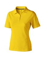 Elevate Life Piqué Polo mit Rippkragen für Damen, Anthracite (Solid) XS, EL38081 – Yellow