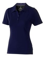 Elevate Life Polo Shirt mit V-Einsätzen für Damen – Navy/Anthracite (Solid)