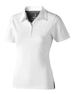 Elevate Life Polo Shirt mit V-Einsätzen für Damen – White/Anthracite (Solid)