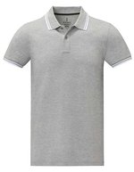 Elevate Life Herren-Polo Amarago aus Piqué-Baumwolle – Heather Grey