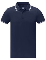 Elevate Life Herren-Polo Amarago aus Piqué-Baumwolle – Navy