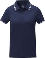 Elevate Life Damen-Polo Amarago mit Kontraststreifen – Navy