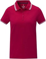 Elevate Life Damen-Polo Amarago mit Kontraststreifen – Red