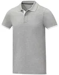 Elevate Life Poloshirt Morgan mit Kontrastdetails für Herren, Heather Grey/White L, EL38110 – Bild 2